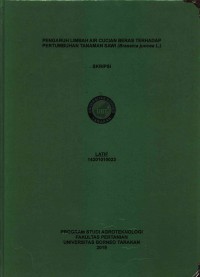 Pengaruh Limbah Air Cucian Beras Terhadap Pertumbuhan Tanaman Sawi (Brassica juncea L.)