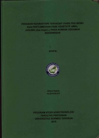 Peranan Rizobakteri Terhadap Viabilitas Benih Dan Pertumbuhan Fase Vegetatif Awal Jagung (Zea mays L.) Pada Kondisi Cekaman Kekeringan