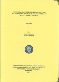 Pengembangan Media Pembelajaran Pada Materi Sistem Peredaran Darah Manusia Di Kelas V SDN 031 Tarakan