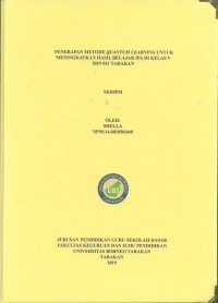 Penerapan Metode Quantum Learning Untuk Meningkatkan Hasil Belajar IPA Di Kelas V SDN 011 Tarakan