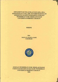 Implementasi Nilai-Nilai Pancasila Sila Kemanusiaan Yang Adil Dan Beradab Dalam Kehidupan Kampus Mahasiswa Jurusan Pendidikan Guru Sekolah Dasar Universitas Borneo Tarakan