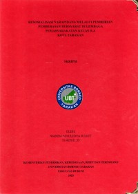 Resosialisasi Narapidana Melalui Pemberian Pembebasan Bersyarat Di Lembaga Pemasyarakatan Kelas II A Kota Tarakan