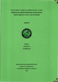 Pengaruh Varietas Sorgum Dan Lama Perendaman Benih Terhadap Adaptasi Dan Pertumbuhan Pada Lahan Pesisir