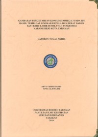 Gambaran Pengetahuan Konsumsi Omega 3 Pada Ibu Hamil Terhadap Lingkar Kepala Dan Berat Badan Bayi Baru Lahir Di Wilayah Puskesmas Karang Rejo Kota Tarakan