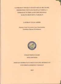 Gambaran Tingkat Pengetahuan Ibu Hamil Trimester I Tentang Manfaat Omega 3 Terhadap Nutrisi Janin Di Puskesmas Karang Rejo Kota Tarakan