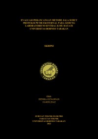 Evaluasi Perancangan Metode Jala Sudut Proteksi Petir Eksternal Pada Gedung Laboratorium Sentral Ilmu Hayati Universitas Borneo Tarakan
