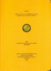 Direct Use Value Sumber Daya Alam Rumput Laut Di Kota Tarakan