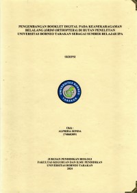Pengembangan Booklet Digital Pada Keanekaragaman Belalang (Ordo Orthoptera) Di Hutan Penelitian Universitas Borneo Tarakan Sebagai Sumber Belajar IPA