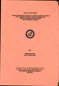 Asuhan Keperawatan Pada Tn. M Dengan Batu Buli-Buli Post Vesikolithotomi Di Ruang Perawatan Bedah Flamboyan Rumah Sakit Umum Daerah Tarakan