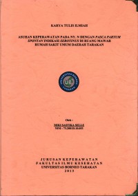 Asuhan Keperawatan Pada Ny. N Dengan Pasca Partum Spontan Indikasi Serotinus Di Ruang Mawar Rumah Sakit Umum Daerah Tarakan
