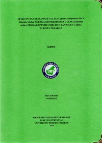Efektivitas Alelopati Gulma Cyperus Compressus Dan Eleusine Indica Sebagai Bioherbisida Gulma Eleusine Indica Terhadap Pertumbuhan Tanaman Cabai Di Kota Tarakan