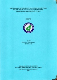 Identifikasi Ektoparasit Dan Endoparasit Pada Udang Windu (Penaeus monodon) Di Tambak Tradisional Kalimantan Utara