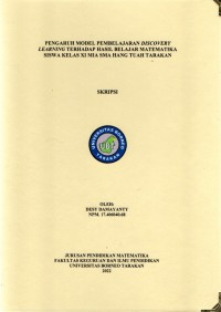 Pengaruh Model Pembelajaran Discovery Learning Terhadap Hasil Belajar Matematika Siswa Kelas XI MIA SMA Hang Tuah Tarakan