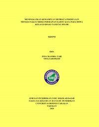 Meningkatkan Kemampuan Membaca Permulaan Menggunakan Media Permainan Kartu Kata Pada Siswa Kelas II SDN 013 Tanjung Selor
