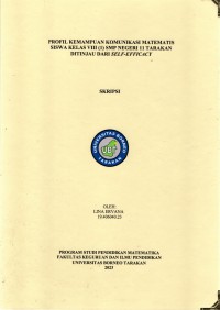 Profil Kemampuan Komunikasi Matematis Siswa Kelas VIII (1) SMP Negeri 11 Tarakan Ditinjau Dari Self-efficacy
