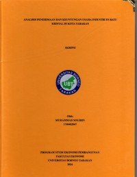 Analisis Penerimaan Dan Keuntungan Usaha Industri Es Batu Kristal Di Kota Tarakan