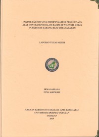 Faktor-Faktor Yang Mempengaruhi Penggunaan Alat Kontrasepsi Dalam Rahim Di Wilayah Kerja Puskesmas Karang Rejo Kota Tarakan