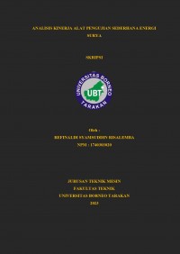 Analisis Kinerja Alat Pengujian Sederhana Energi Surya