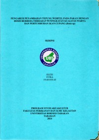 Pengaruh Penambahan Tepung Wortel Pada Pakan Dengan Dosis Berbeda Terhadap Peningkatan Kualitas Warna dan Pertumbuhan Ikan Cupang (Betta sp.)