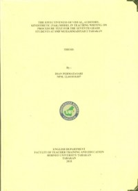 The Effectiveness Of Visual, Auditory, Kinesthetic (VAK) Model In Teaching Writing On Procedure Text For The Seventh Grade Students At SMP Muhammadiyah 2 Tarakan
