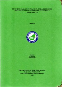 Pengaruh Jarak Tanaman Dan Jumlah Biji Benih Perlubang Tanam Terhadap Kacang Hijau (Vigna radiata L.)