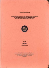 Asuhan Keperawatan Pada Tn. M Dengan Pneumonia Di Ruang Perawatan Non Bedah Dahlia Rumah Sakit Umum Daerah Tarakan