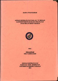 Asuhan Keperawatan Pada An. “S” Dengan Gastroenteritis Di Ruang Perawatan Anak Melati RSUD Tarakan