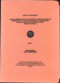 Asuhan Keperawatan Pada Klien Tn. S Dengan Masalah Utama Isolasi Sosial: Menarik Diri Di Ruang Teratai Rumah Sakit Umum Daerah Tarakan