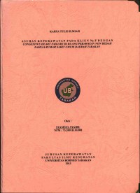 Asuhan Keperawatan Pada Klien Ny. F Dengan Congestive Heart Failure Di Ruang Perawatan Non Bedah Dahlia Rumah Sakit Umum Daerah Tarakan