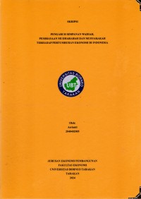 Pengaruh Simpanan Wadiah, Pembiayaan Mudharabah Dan Musyarakah Terhadap Pertumbuhan Ekonomi Di Indonesia