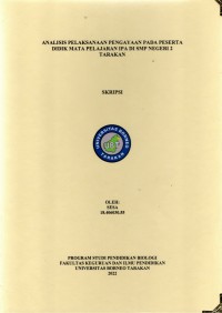 Analisis Pelaksanaan Pengayaan Pada Peserta Didik Mata Pelajaran IPA Di SMP Negeri 2 Tarakan