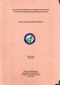 Penerapan Terapi Relaksasi Otot Progresif 14 Gerakan Pada Pasien Dewasa Dengan Hipertensi Di Ruang Rawat Inap