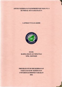 Asuhan Kebidanan Komprehensif Pada Ny. S Di PMB Hj. Siti Samaniatun