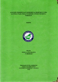 Analisis Permintaan Komoditas Hortikultura Sayuran Pada Masa Pandemi Covid 19 Di Kota Tarakan