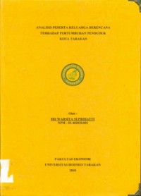 Analisis Peserta Keluarga Berencana Terhadap Pertumbuhan Penduduk Kota Tarakan