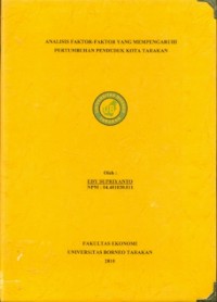 Analisis Faktor-Faktor Yang Mempengaruhi  Pertumbuhan Penduduk Kota Tarakan