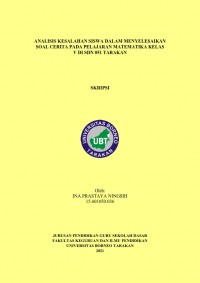 Analisis Kesalahan Siswa Dalam Menyelesaikan Soal Cerita Pada Pelajaran Matematika Kelas V Di SDN 051 Tarakan