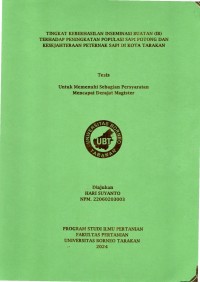 Tingkat Keberhasilan Inseminasi Buatan (IB) Terhadap Peningkatan Populasi Sapi Potong Dan Kesejahteraan Peternak Sapi Di Kota Tarakan