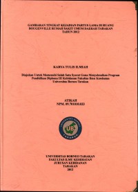 Gambaran Tingkat Kejadian Partus Lama Di Ruang Bougenville Rumah Sakit Umum Daerah Tarakan Tahun 2012