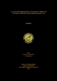 Analisis Konstruksi Rancang Bangun Mesin Uji Universal Menggunakan Sistem Komputasi