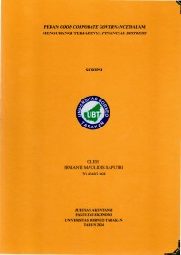 Peran Good Corporate Governance Dalam Mengurangi Terjadinya Financial Distress