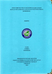 Pertumbuhan Ikan Mas Koki (Carasius auratus) Dengan Penambahan Tepung Kunyit Pada Pakan Komersial
