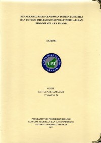 Keanekaragaman Cendawan Di Desa Long Bila Dan Potensi Implementasi Pada Pembelajaran Biologi Kelas X SMA/MA