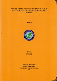 Analisis Kinerja Keuangan Pemerintah Daerah (Studi Pada Pemerintah Daerah Kabupaten Nunukan Tahun 2018-2022)