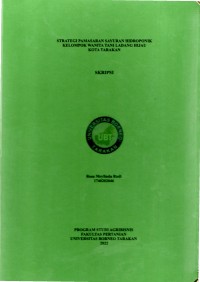 Strategi  Pemasaran Sayuran Hidroponik Kelompok Wanita Tani Ladang Hijau Kota Tarakan