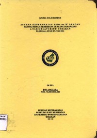 Asuhan Keperawatan Pada An. F Dengan Kejang Demam Sederhana Di Ruang Perawatan Anak Melati RSUD Tarakan Tanggal 25 s/d 27 Juli 2011