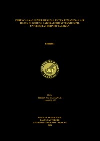 Perencanaan Sumur Resapan Untuk Pemanenan Air Hujan Di Gedung Laboratorium Teknis Sipil Universitas Borneo Tarakan