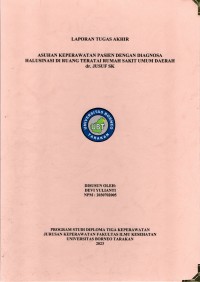 Asuhan Keperawatan Pasien Dengan Diagnosa Halusinasi Di Ruang Teratai Rumah Sakit Umum Daerah dr. Jusuf SK