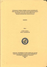Penerapan Model Pembelajaran Kooperatif Tipe Picture And Picture Untuk Meningkatkan Hasil Belajar Pada Tema Pertanian Di Kelas III SDN 009 Tanjung Palas