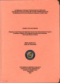 Gambaran Tingkat Pengetahuan Tentang Ketidaknyamanan Pada Ibu Hamil Trimester Ke III Di Puskesmas Gunung Lingkas Kota Tarakan